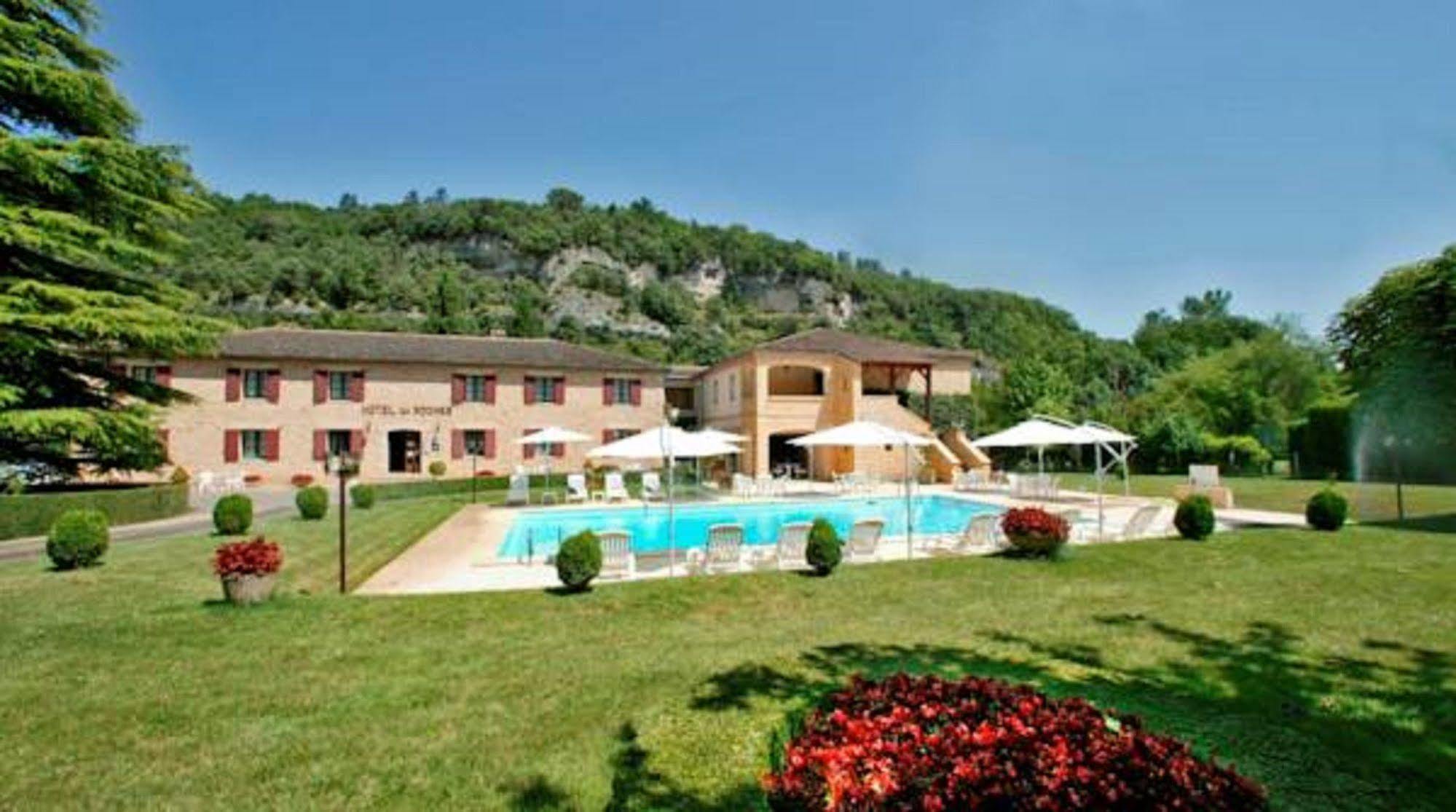 Hotel Des Roches - Climatisation Les Eyzies Esterno foto